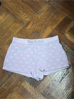 Light pink  velvet juicy couture sleep shorts